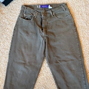 Vintage 90s Levi's SilverTab Baggy Jeans Olive Green Skater Grunge  W36 L32